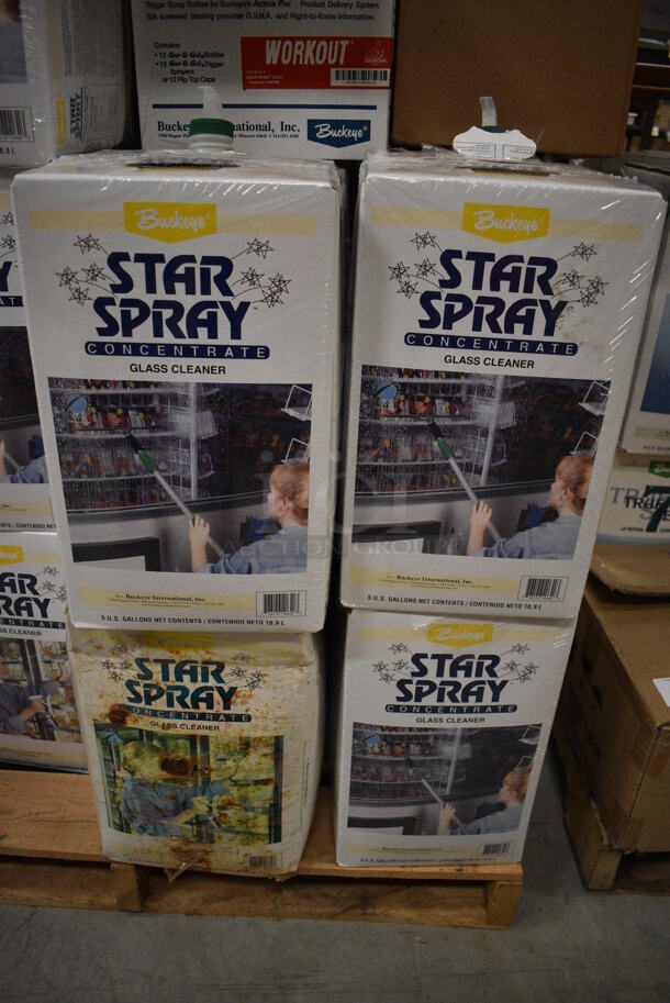 PALLET LOT Including 25 BRAND NEW Star Spray Glass Cleaner, 9 Used Star Spray Glass Cleaner and Poly Spray Bottles. Includes 9.5x9.5x16. (HS: Backroom) - Image 3 of 10
