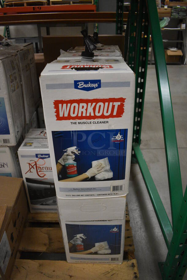 PALLET LOT Including 4 BRAND NEW True Seven Neutral Cleaner, 4 Used True Seven Neutral Cleaner, 3 BRAND NEW Tenacity All Purpose Cleaner, 1 Used Tenacity All Purpose Cleaner, 3 BRAND NEW Work Out Muscle Cleaner, 3 Used Work Out Muscle Cleaner and 1 BRAND NEW Marauder Environmental General Purpose Cleaner and Poly Spray Bottles. Includes 9.5x9.5x16. (HS: Backroom) - Image 3 of 8