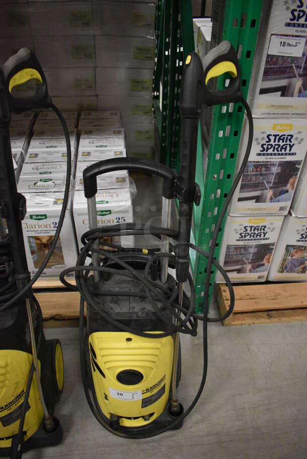 Karcher HD 1.8/13 C Ed Commercial Direct Draw Cold Water Pressure Washer. 120 Volts, 1 Phase. 12x16x48. (HS: Backroom)
