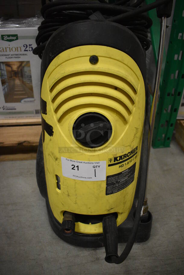 Karcher HD 1.8/13 C Ed Commercial Direct Draw Cold Water Pressure Washer. 120 Volts, 1 Phase. 12x16x48. (HS: Backroom) - Image 4 of 8