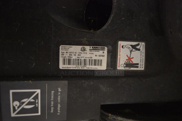 Karcher HD 1.8/13 C Ed Commercial Direct Draw Cold Water Pressure Washer. 120 Volts, 1 Phase. 12x16x48. (HS: Backroom) - Image 8 of 8