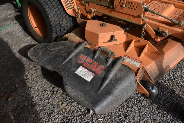 Scag STT61V-28CAT-SS Metal Commercial Diesel Powered Turf Tiger Riding Lawn Mower. Hours Read 849. BUYER MUST REMOVE. 80x90x70. Unit Was In Working Condition During The Last Mowing Season. (HS: Garage 1) - Image 5 of 12