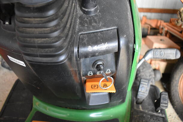 John Deere M00325C095264 325 Metal Commercial 18 HP V Twin Riding Lawn Mower. Comes w/ Key. Hours Read 954. BUYER MUST REMOVE. 52x68x41. (HS: Garage 2) - Image 8 of 12