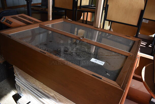 ALL ONE MONEY! PALLET LOT OF Various Items Including Wooden Cabinet and Ceiling Pieces. Includes 41.5x12x52.5. (HS: Garage 2) - Image 3 of 7