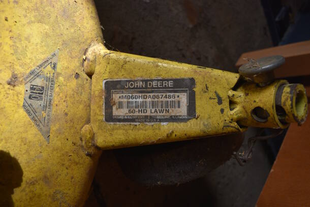 John Deere 60-HD Lawn Metal Commercial Mower Deck. BUYER MUST REMOVE. 64x35x15. (HS: Garage 2) - Image 5 of 9