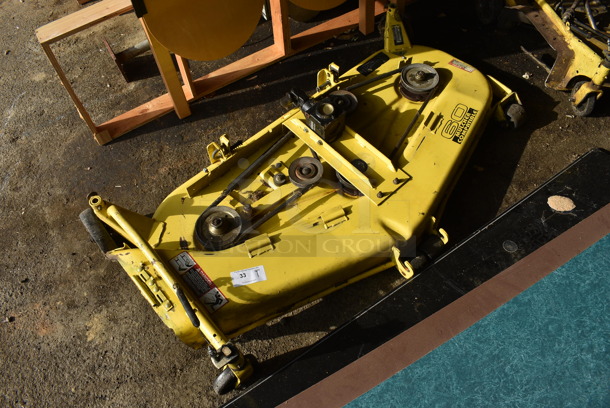 John Deere 60-HD Lawn Metal Commercial Mower Deck. BUYER MUST REMOVE. 64x35x15. (HS: Garage 2) - Image 3 of 9