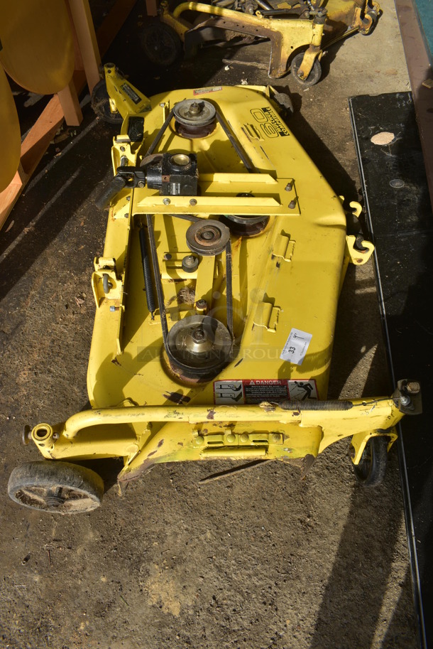 John Deere 60-HD Lawn Metal Commercial Mower Deck. BUYER MUST REMOVE. 64x35x15. (HS: Garage 2) - Image 4 of 9