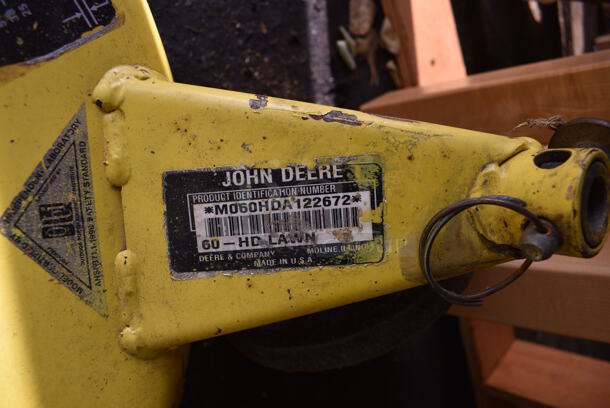 John Deere 60-HD Lawn Metal Commercial Mower Deck. BUYER MUST REMOVE. 64x35x15. (HS: Garage 2) - Image 7 of 9