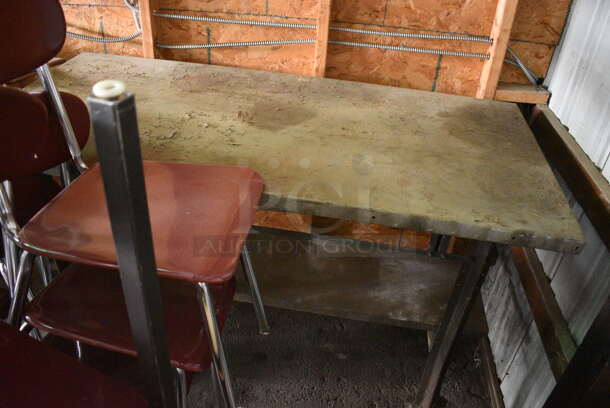 ALL ONE MONEY! Lot of Various Items Including Table, 26 Maroon Chairs and 6 Yellow chairs. BUYER MUST REMOVE. Includes 16x19x34. (HS: Garage 4) - Image 5 of 5