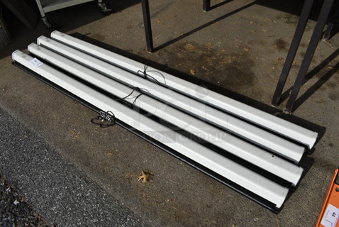 4 Draper Luma Metal Pull Down Projector Screens. 72". 4 Times Your Bid! (HS: Garage 4)