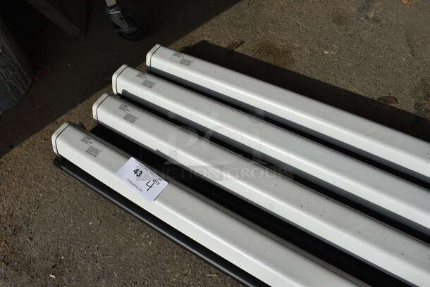 4 Draper Luma Metal Pull Down Projector Screens. 72". 4 Times Your Bid! (HS: Garage 4) - Image 4 of 6