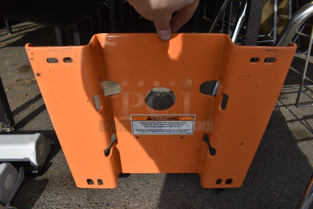 Scag Orange Metal STT Suspension Seat Panel. 14x14x2. (HS: Garage 4) - Image 3 of 7