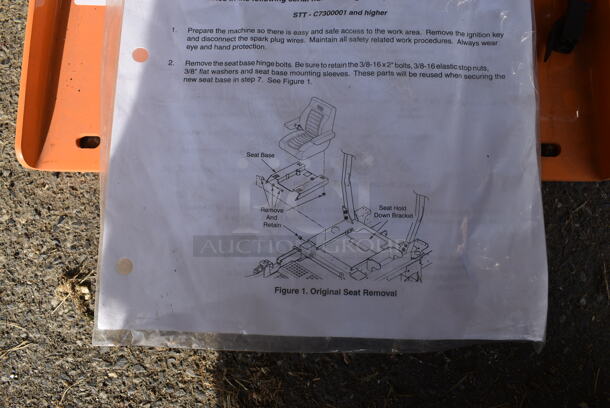 Scag Orange Metal STT Suspension Seat Panel. 14x14x2. (HS: Garage 4) - Image 6 of 7