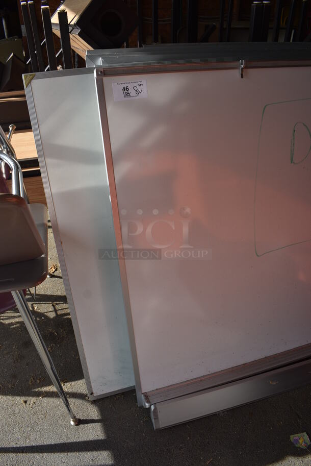 ALL ONE MONEY! Lot of 8 Various White Boards. Includes 48.5x2x48. (HS: Garage 4) - Image 4 of 5