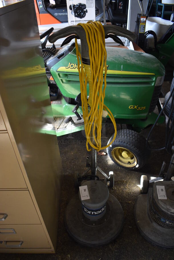 Tornado Metal Commercial Electric Powered Floor Buffer. 125 Volts, 1 Phase. 17x24x49. (HS: Garage 5)
