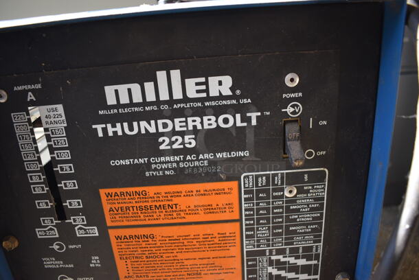 Miller Thunderbolt 225 Metal Constant Current AC Arc Welding Power Source. 12x14x20. (HS: Garage 5) - Image 8 of 8
