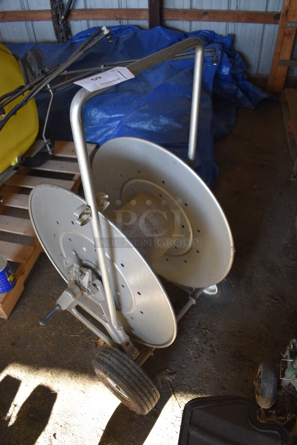 Metal Hose Reel on Casters. 22x26x43. (HS: Garage 5) - Image 3 of 7