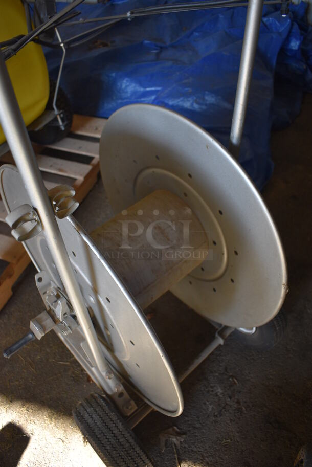 Metal Hose Reel on Casters. 22x26x43. (HS: Garage 5) - Image 4 of 7