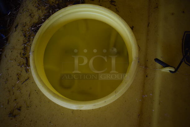 Yellow Poly 45 Gallon Tank. 32x95x32. (HS: Garage 5) - Image 4 of 9