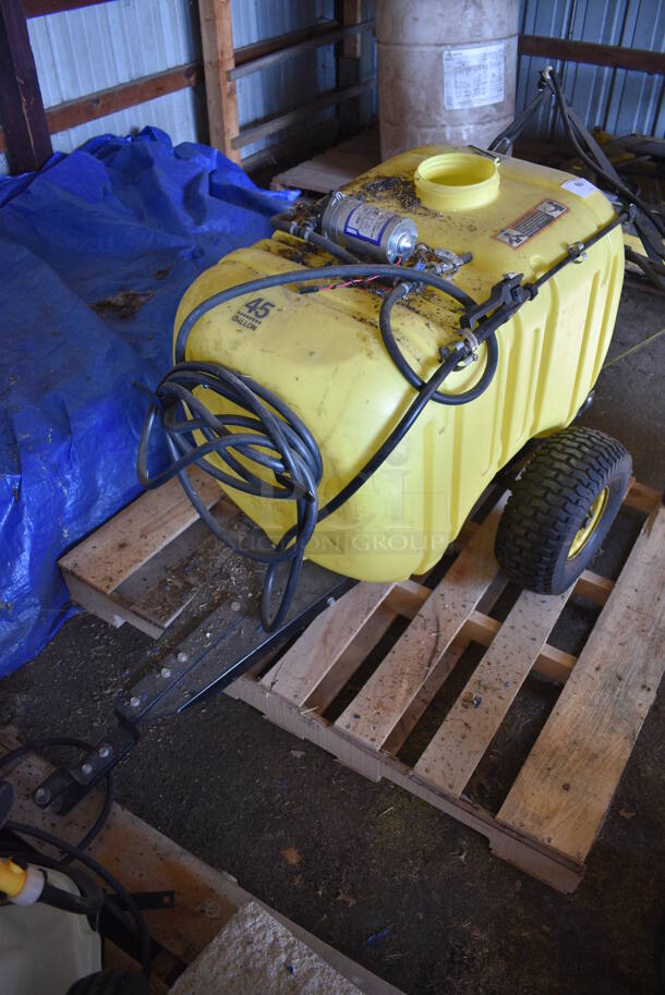 Yellow Poly 45 Gallon Tank. 32x95x32. (HS: Garage 5) - Image 7 of 9