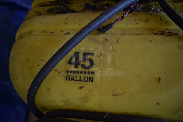 Yellow Poly 45 Gallon Tank. 32x95x32. (HS: Garage 5) - Image 9 of 9