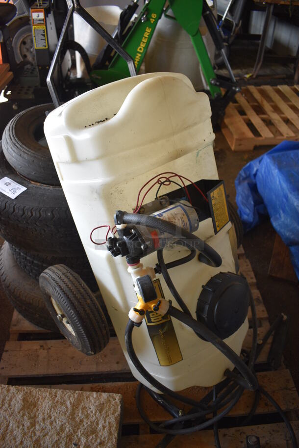 Agri Fab White Poly Tank on Casters. 24x60x18. (HS: Garage 5) - Image 2 of 7