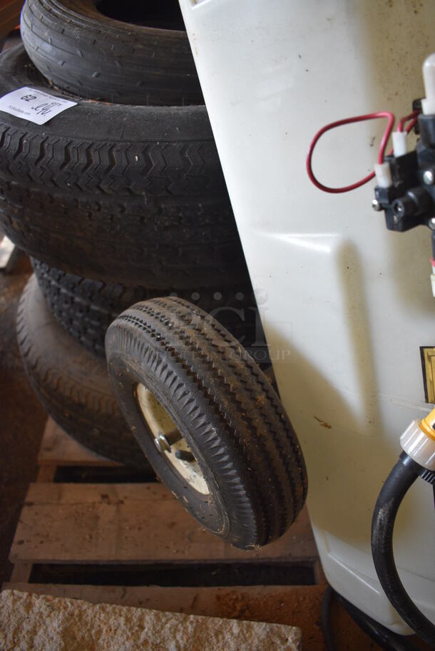 Agri Fab White Poly Tank on Casters. 24x60x18. (HS: Garage 5) - Image 3 of 7
