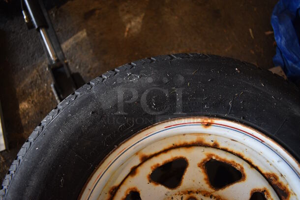 ALL ONE MONEY! Lot of 4 Various Tires Including Carlisle 4.80-8NHS and Wheelbarrow. Includes 15x4x15, 26x8x26. (HS: Garage 5) - Image 8 of 11