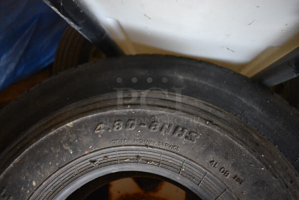 ALL ONE MONEY! Lot of 4 Various Tires Including Carlisle 4.80-8NHS and Wheelbarrow. Includes 15x4x15, 26x8x26. (HS: Garage 5) - Image 10 of 11