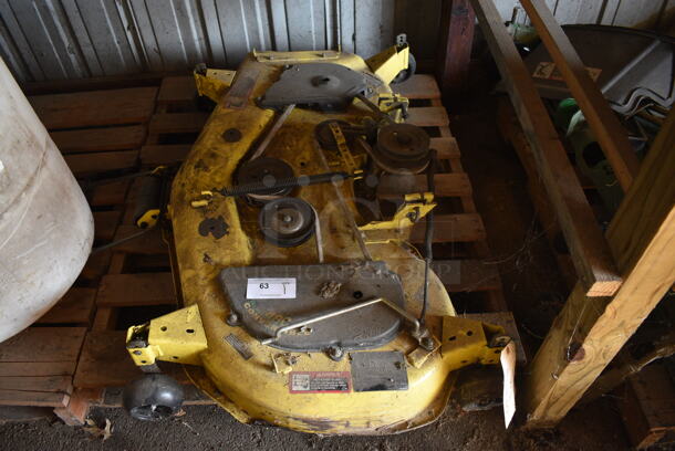 John Deere 48 C Mower Metal Commercial Mower Deck. BUYER MUST REMOVE. 50x30x12. (HS: Garage 5)
