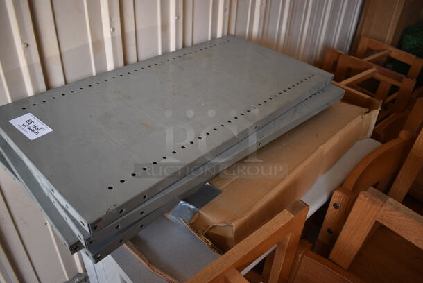 Gray Table w/ Gray Metal Pieces. Includes 36x24x30. (HS: Garage 6) - Image 4 of 4