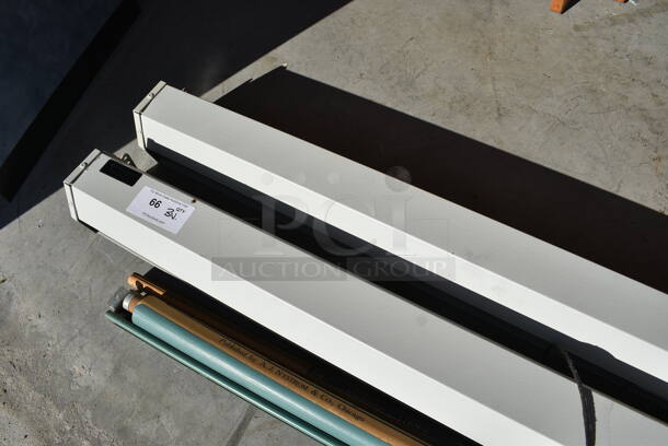 3 Various Items; 2 Metal Pull Down Projector Screens and 1 Cradles of World Civilization. Includes 55", 73". 3 Times Your Bid! (HS: Garage 6) - Image 4 of 7