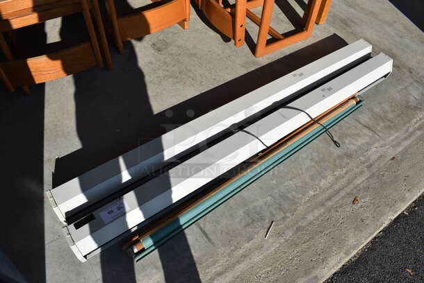 3 Various Items; 2 Metal Pull Down Projector Screens and 1 Cradles of World Civilization. Includes 55", 73". 3 Times Your Bid! (HS: Garage 6) - Image 7 of 7