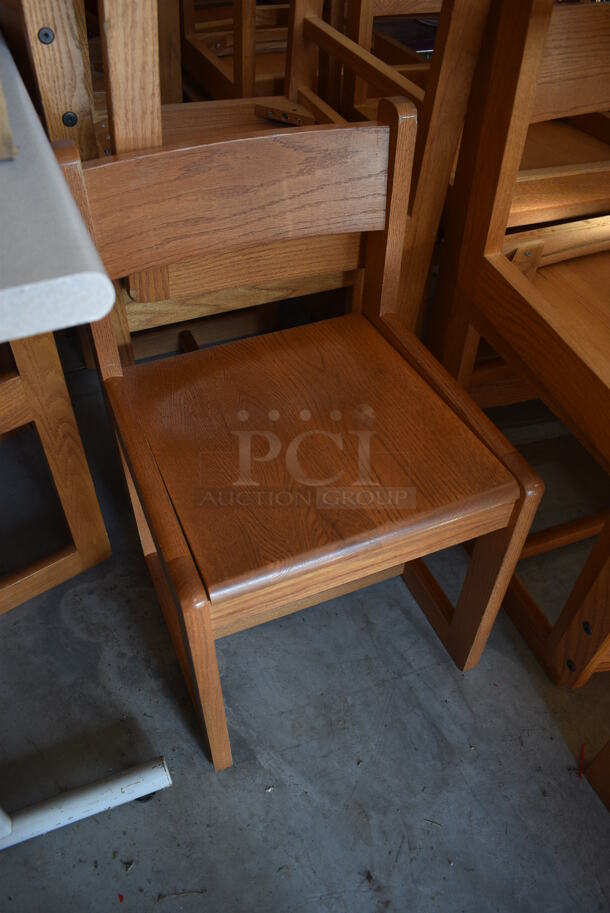 33 Various Wooden Library Chairs. Includes 19x18x32.  BUYER MUST REMOVE. 33 Times Your Bid! (HS: Garage 6) - Image 2 of 4