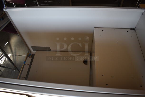 ALL ONE MONEY! Lot of 3 Various Gray Desks. Includes 48x28x36, 48x24x29. (HS: Garage 6) - Image 5 of 5