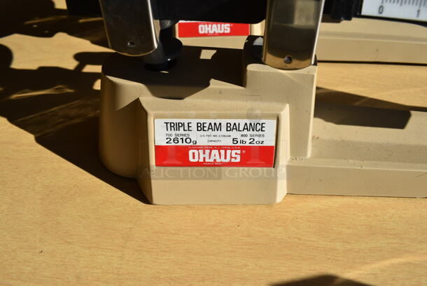 4 Ohaus 2610 Gram Capacity Metal Countertop Triple Balance Beam Scales. 18x6x6.5. 4 Times Your Bid! - Image 4 of 7