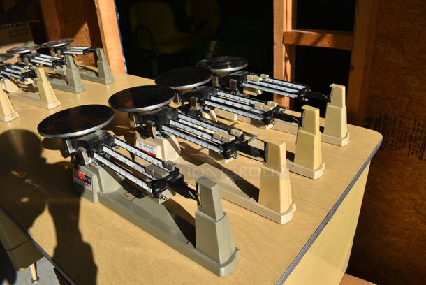 4 Ohaus 2610 Gram Capacity Metal Countertop Triple Balance Beam Scales. 18x6x6.5. 4 Times Your Bid! - Image 6 of 7