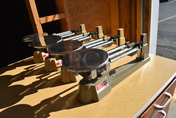 4 Ohaus 2610 Gram Capacity Metal Countertop Triple Balance Beam Scales. 18x6x6.5. 4 Times Your Bid! - Image 7 of 7