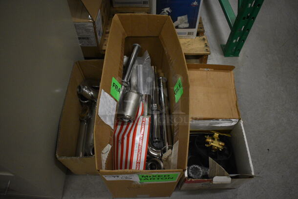 ALL ONE MONEY! Lot of 2 Boxes of Various Plumbing Items Including Pipes. (HS: Backroom) - Image 1 of 9