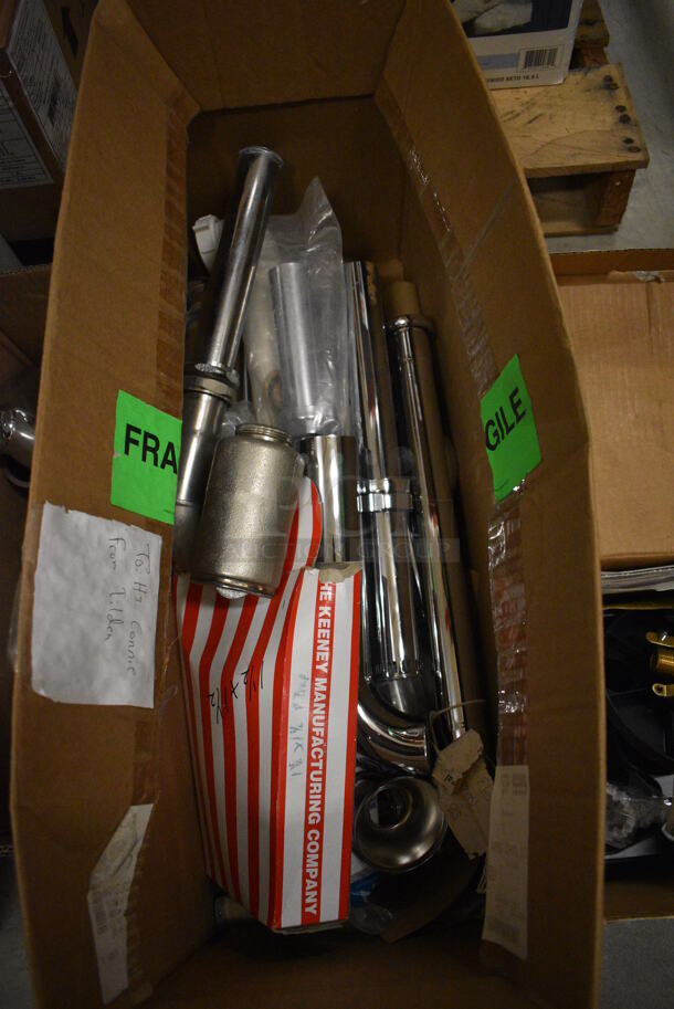 ALL ONE MONEY! Lot of 2 Boxes of Various Plumbing Items Including Pipes. (HS: Backroom) - Image 4 of 9