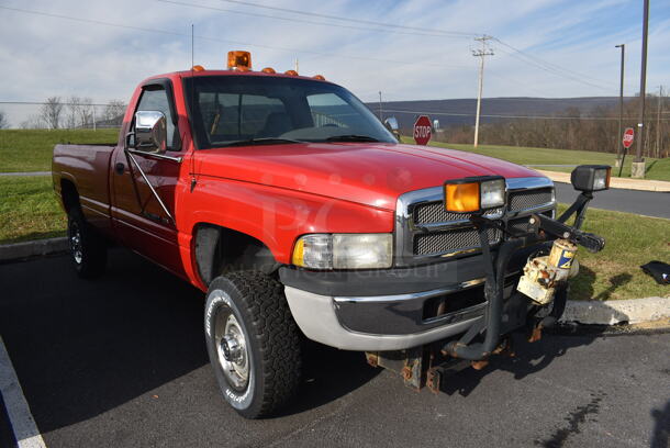 Dodge Ram 2500 V8 Magnum 2 Door Pick Up Truck w/ Lift Gate, Meyer Snow Plow and Meyer Snow Plow Mount. VIN 3B7KF26Z0XM589891. Odometer Reads 72,985. Inspection Is Not Up To Date. Vehicle Has Not Been Used for About Two Years; Has an Undiagnosed Short That Drained Power From the Battery. Unit Will Need To Be Towed Away. Title In Hand. See Lot 2 For Additional Pictures! - Image 6 of 12