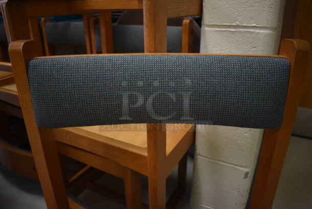 8 Wooden Library Chairs. 18.5x18x32.5. 8 Times Your Bid! (MS: 115 Classroom) - Image 4 of 6