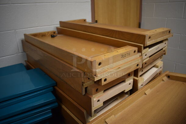 ALL ONE MONEY! Lot of Various Wooden Panels for Library Shelving. Sample Picture Is Included In Listing. (MS: Downstairs 005) - Image 3 of 8