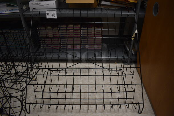 ALL ONE MONEY! Lot of 3 Black Wire Racks. Includes 30x20x22. (MS: Downstairs 005) - Image 2 of 5