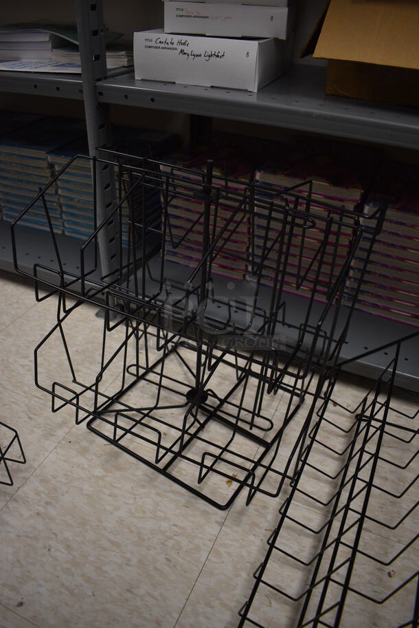ALL ONE MONEY! Lot of 3 Black Wire Racks. Includes 30x20x22. (MS: Downstairs 005) - Image 4 of 5