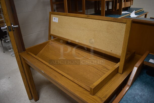 Wooden Table. 42x30x44.5. (MS: Downstairs 005) - Image 3 of 4