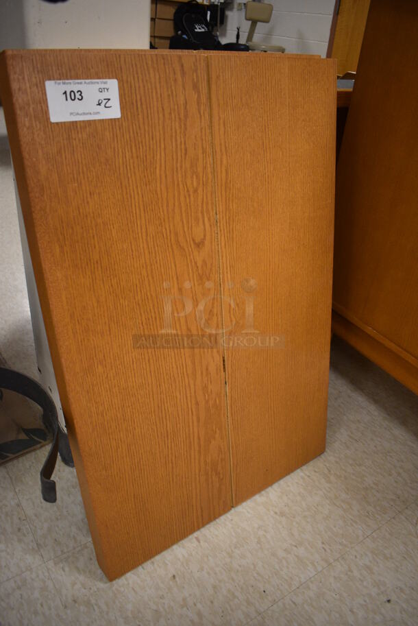 ALL ONE MONEY! Lot of 2 Wooden Panels. 24x36x2. (MS: Downstairs 005) - Image 2 of 3