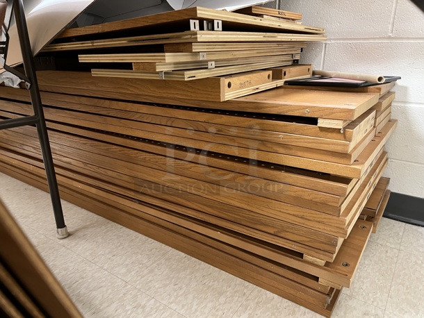 ALL ONE MONEY! Lot of Various Wooden Panels for Library Shelving. Sample Picture Is Included In Listing. (MS: Downstairs 005) - Image 8 of 8