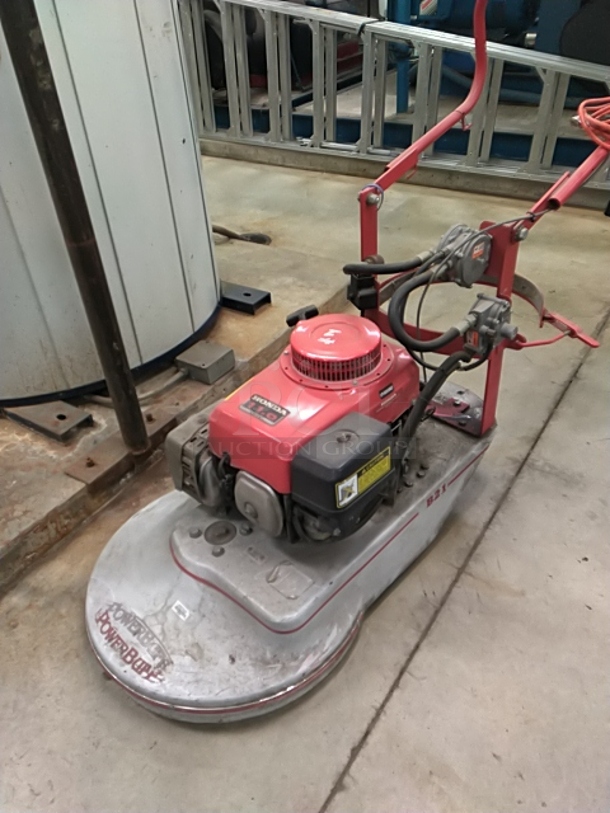 Honda PowerBuff B21 Metal Commercial Propane Gas Powered Burnisher. (High School Back Room)