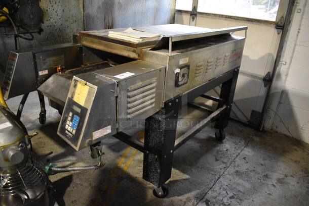 CTX HB4 Stainless Steel Commercial Floor Style Electric Powered Hearth Bake Conveyor Oven on Commercial Casters. Comes w/ Manual. 208 Volts, 3 Phase. 92x38x49 - Image 3 of 12